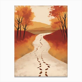 Autumn Trail VECTOR ART Canvas Print