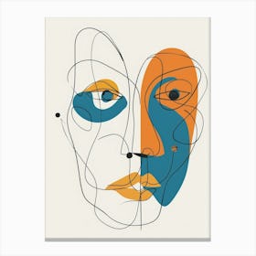 Face - Drawing Canvas Print