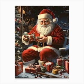 Santa Claus Presents Canvas Print