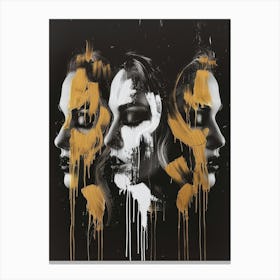 Gold Skulls Canvas Print