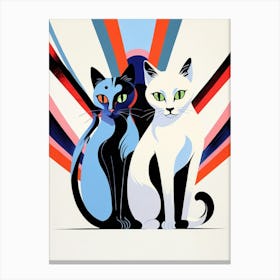 Two Cats 3 Canvas Print