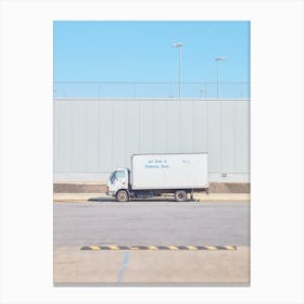 Blue Sky Delivery Truck Canvas Print