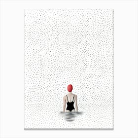 Woman In The Water 2 Canvas Print