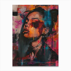 'The Girl With The Tattoo' Canvas Print