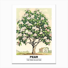 Pear Tree Storybook Illustration 1 Poster Canvas Print