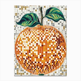 Orange Mosaic 1 Canvas Print