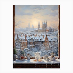 Winter Cityscape London United Kingdom 6 Canvas Print