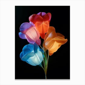 Bright Inflatable Flowers Sweet Pea 1 Canvas Print