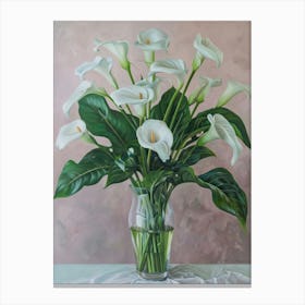 A World Of Flowers Calla Lily 3 Painting Canvas Print