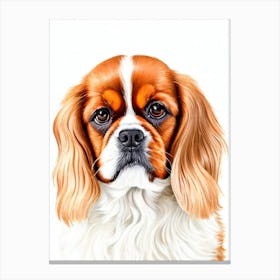 English Toy Spaniel Illustration dog Canvas Print
