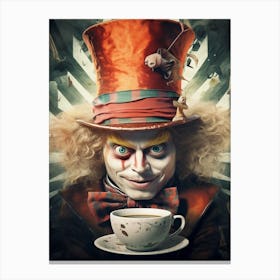 Alice In Wonderland Surreal The Mad Hatter Canvas Print