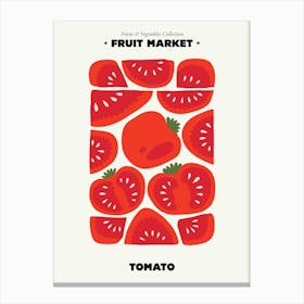 The Fruit Market Tomato Illustration Maximalist Canvas Print