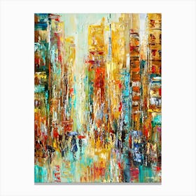 Rainy Day In New York City 1 Canvas Print