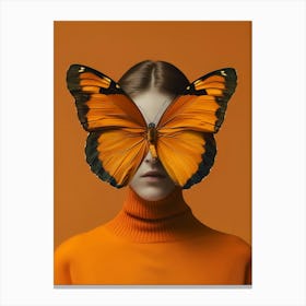 2024 May Poster Butterfly Head Girl Canvas Print