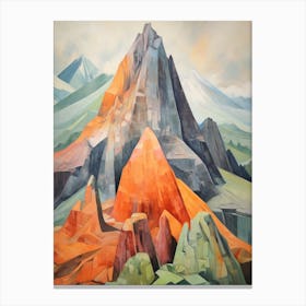 Puncak Jayacarstensz Pyramid Indonesia 2 Mountain Painting Canvas Print