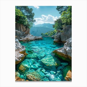 Clear Water In Croatia 1 Canvas Print