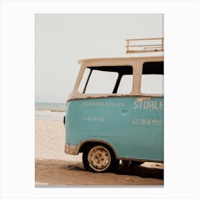 Beach Camper Van Canvas Print