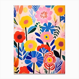 Flowers 27, Matisse style, Floral texture Canvas Print