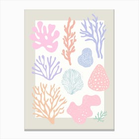 Pastel Corals Canvas Print