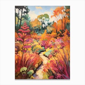 Autumn Gardens Painting Atlanta Botanical Garden 2 Canvas Print