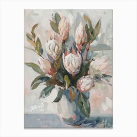 A World Of Flowers Protea 1 Painting Canvas Print