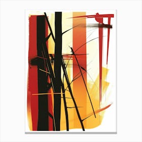 Abstract Tree Painting 2 Canvas Print