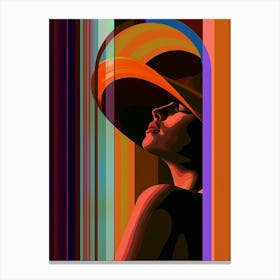 Multicolored, dramatic, "Fixed On You" Canvas Print