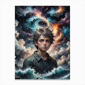 Boy In The Cloud~Escape Clause ~Reimagined Canvas Print