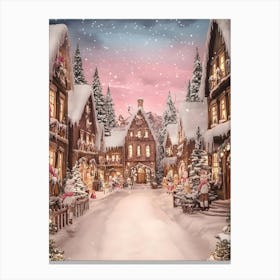 Christmas Village 5 Canvas Print