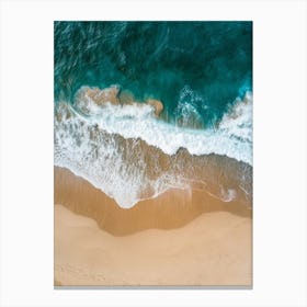 Aerial View Of A Beach 69 Canvas Print