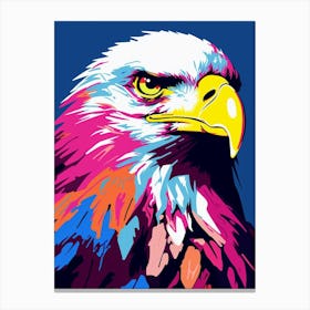 Andy Warhol Style Bird Bald Eagle 2 Canvas Print