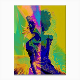 Yellow, dramatic, "Fuck This Shit" Canvas Print