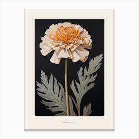 Flower Illustration Marigold 1 Poster Canvas Print