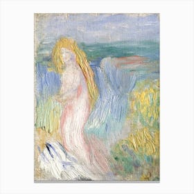 Small Study For A Nude, Pierre Auguste Renoir Canvas Print