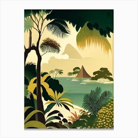 Turks And Caicos Islands Rousseau Inspired Tropical Destination Canvas Print