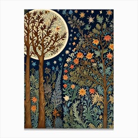 William Morris Moonlight In The Forest 155 Canvas Print