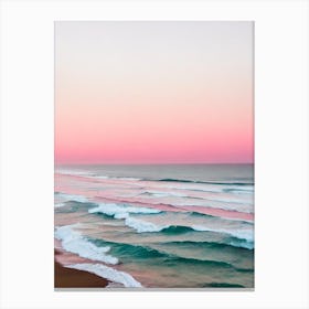 Bateau Bay Beach, Australia Pink Photography 2 Canvas Print