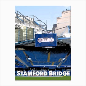 Stamford Bridge, Chelsea, Stadium, Football, Art, Soccer, Wall Print, Art Print Canvas Print