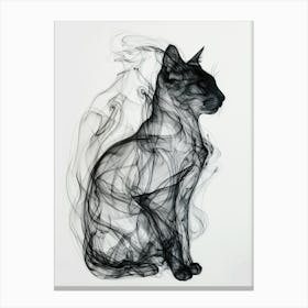 Smokey Cat Canvas Print