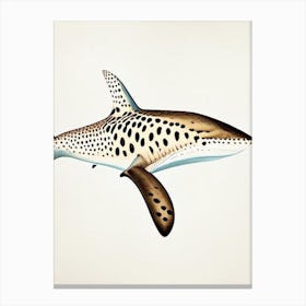 Leopard Shark 2 Vintage Canvas Print