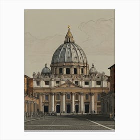 St Peter'S Basilica Canvas Print