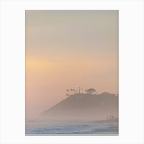 Gradient Beach Sunset Canvas Print