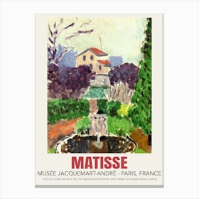 Matisse The Artist Garden At Issy Les Moulineaux Canvas Print