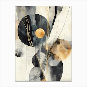 Abstract circles Painting Canvas Print