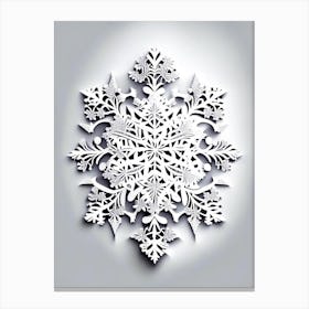 Intricate, Snowflakes, Marker Art 2 Canvas Print