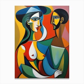 Cuban Couple Canvas Print