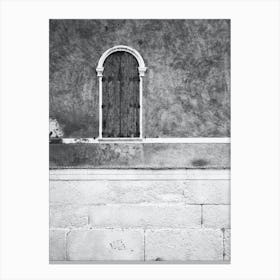 Arched Shuttered Window Venice Canvas Print