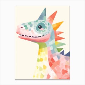 Colourful Dinosaur Tsintaosaurus 1 Canvas Print