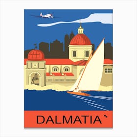 Sailing in Dalmatia, Croatia Canvas Print
