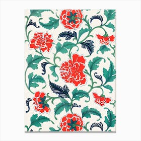 Turkish Floral Pattern Canvas Print